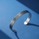 Bracelet Jonc Acier Nœud d'Éternité Celtique Homme - Biloria