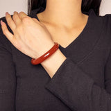Bracelet Jonc Agate Rouge – Force et Énergie Naturelle - Biloria