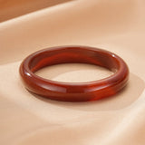 Bracelet Jonc Agate Rouge – Force et Énergie Naturelle - Biloria