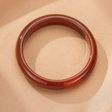 Bracelet Jonc Agate Rouge – Force et Énergie Naturelle - Biloria