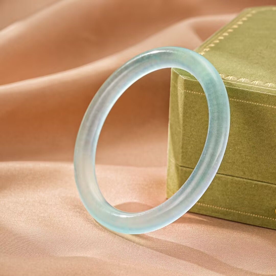 Bracelet Jonc Aigue-Marine – Sérénité et Clarté - Biloria