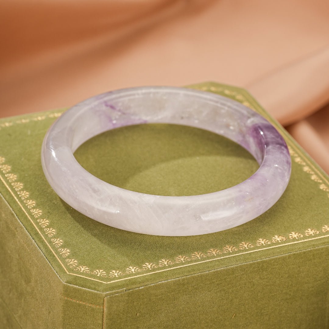 Bracelet Jonc Améthyste Naturelle pour Retrouver la Sérénité - Biloria
