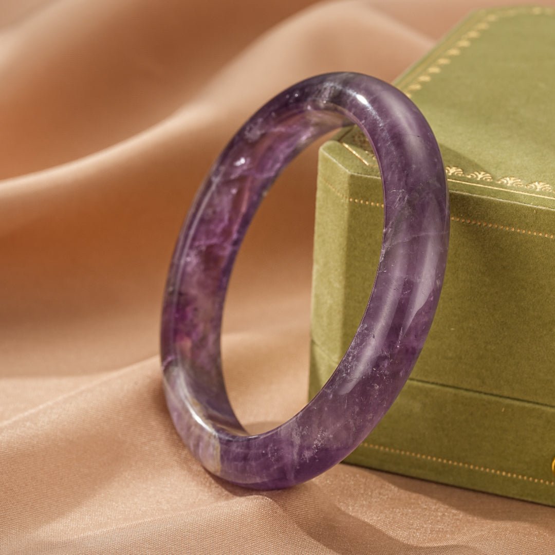 Bracelet Jonc Améthyste pour la Sérénité et la Clarté Mentale - Biloria