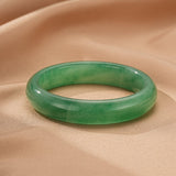 Bracelet Jonc Aventurine Verte Fait Main - Biloria