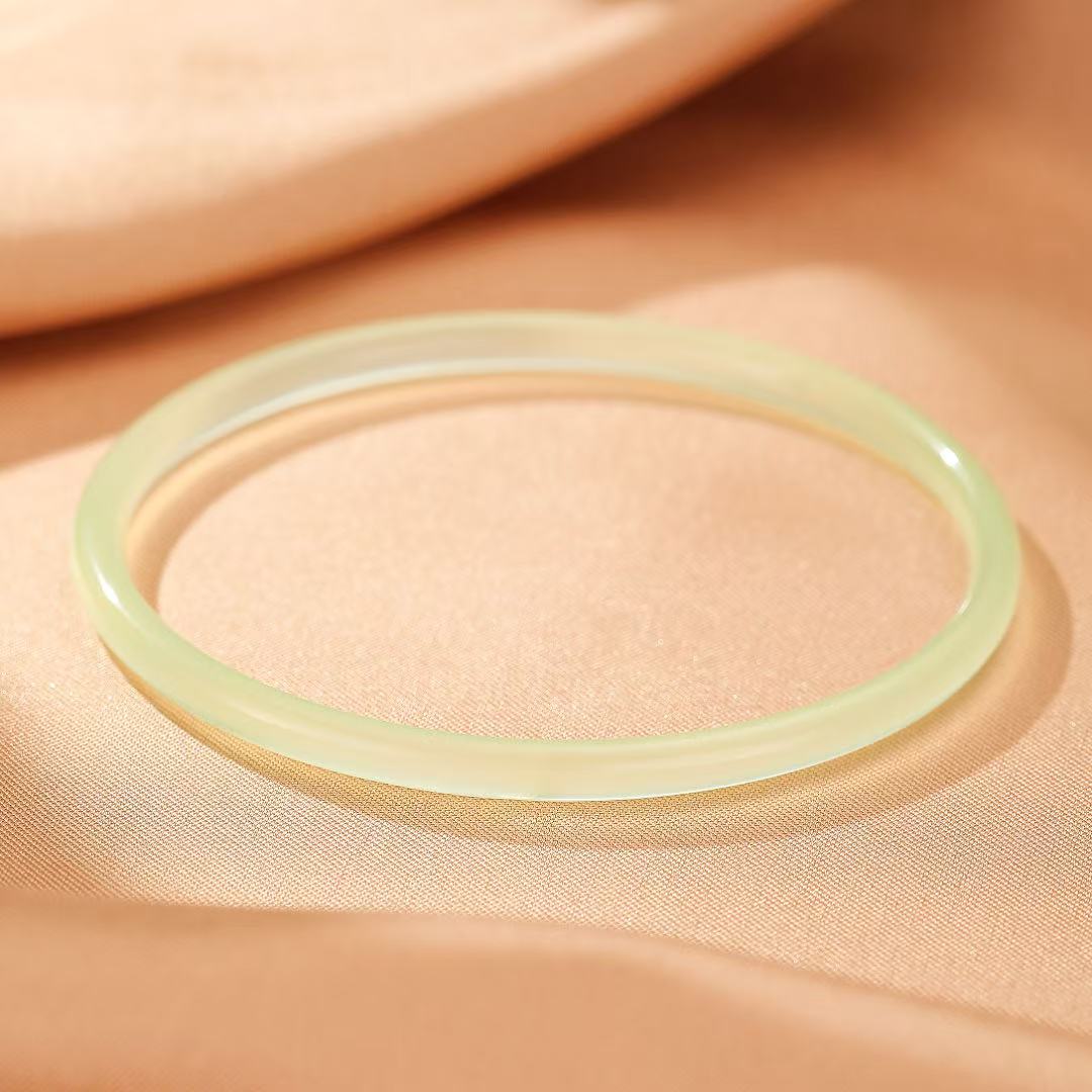 Bracelet Jonc Calcédoine - Douceur et Lumière - Biloria