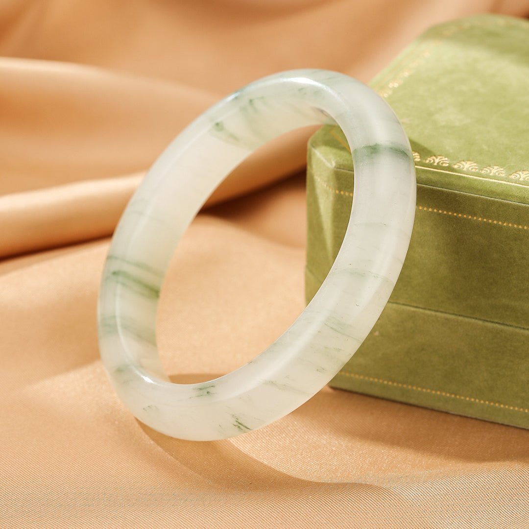 Bracelet Jonc Calcédoine – Pierre Naturelle Apaisante - Biloria