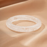 Bracelet Jonc Cristal de Roche – Clarté Pure, Amplificateur d'Énergie - Biloria