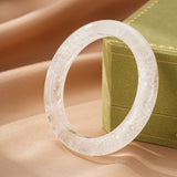 Bracelet Jonc Cristal de Roche – Clarté Pure, Amplificateur d'Énergie - Biloria