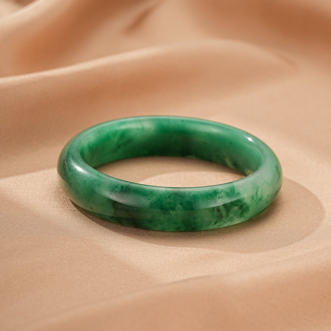 Bracelet Jonc Jade Équilibre et Sérénité - Biloria