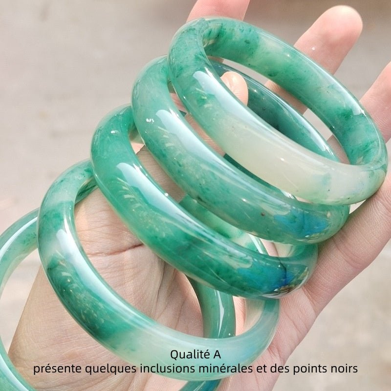 Bracelet Jonc Jade Équilibre et Sérénité - Biloria