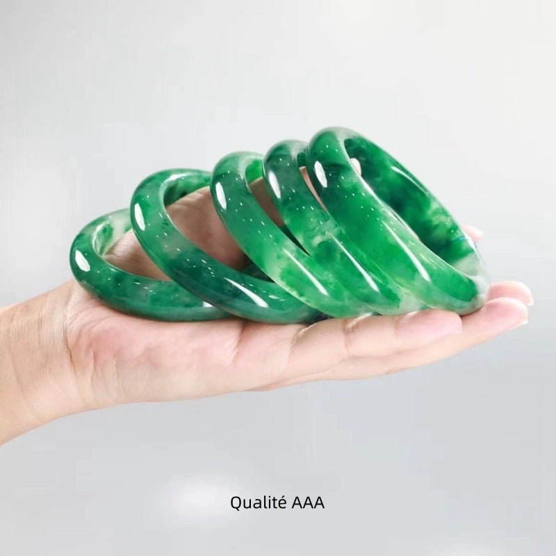 Bracelet Jonc Jade Équilibre et Sérénité - Biloria