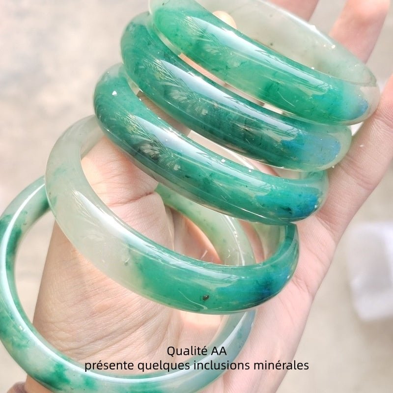 Bracelet Jonc Jade Équilibre et Sérénité - Biloria