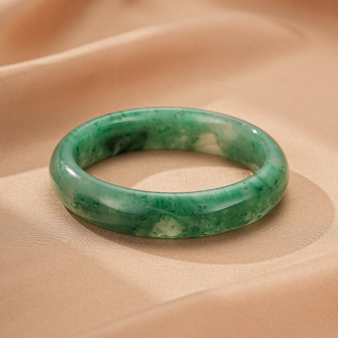 Bracelet Jonc Jade Équilibre et Sérénité - Biloria