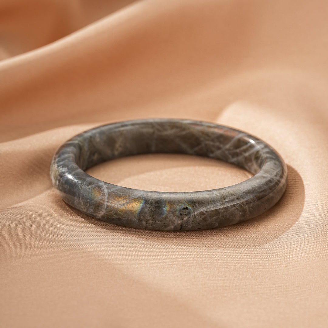 Bracelet Jonc Labradorite Protection Intuition - Biloria