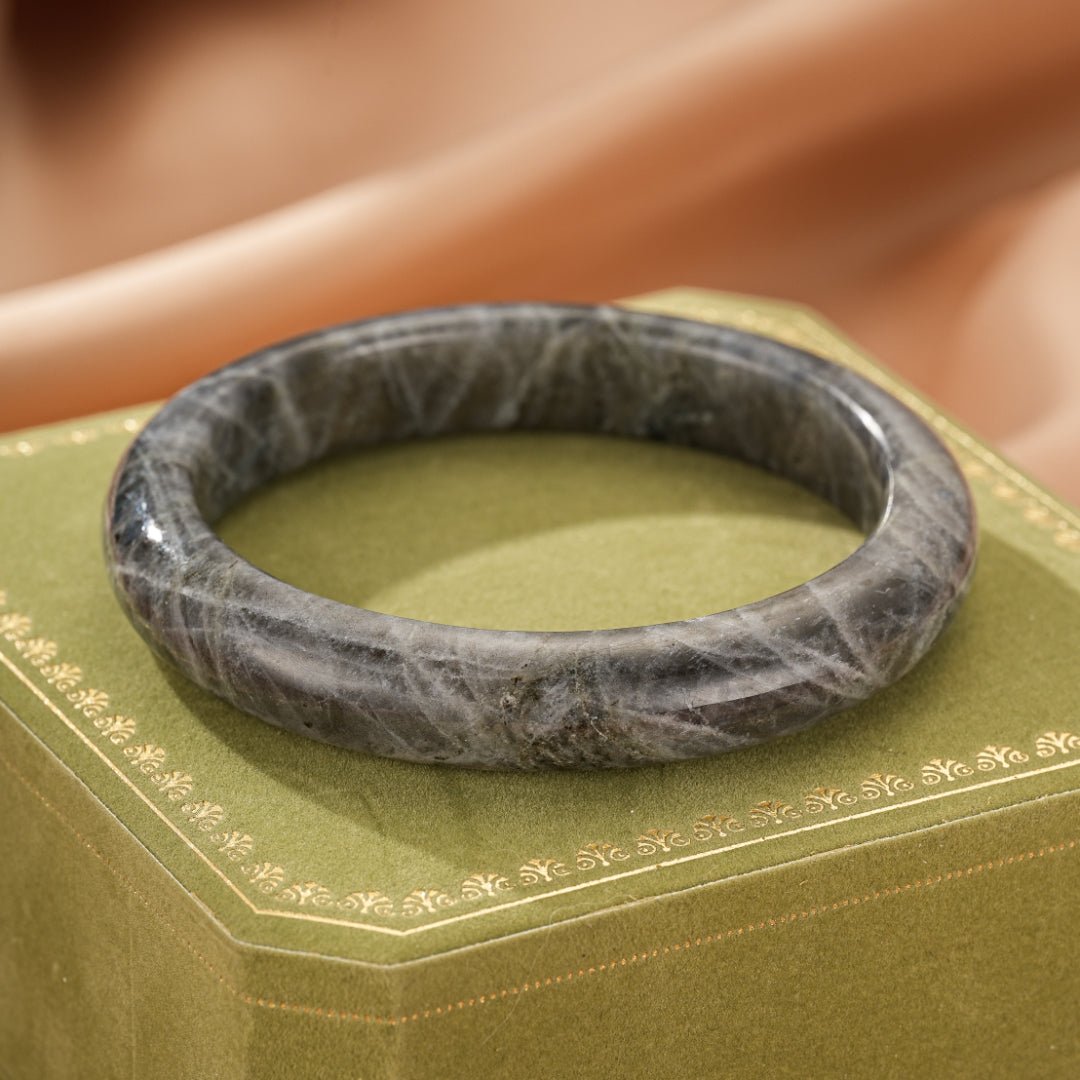Bracelet Jonc Labradorite Protection Intuition - Biloria