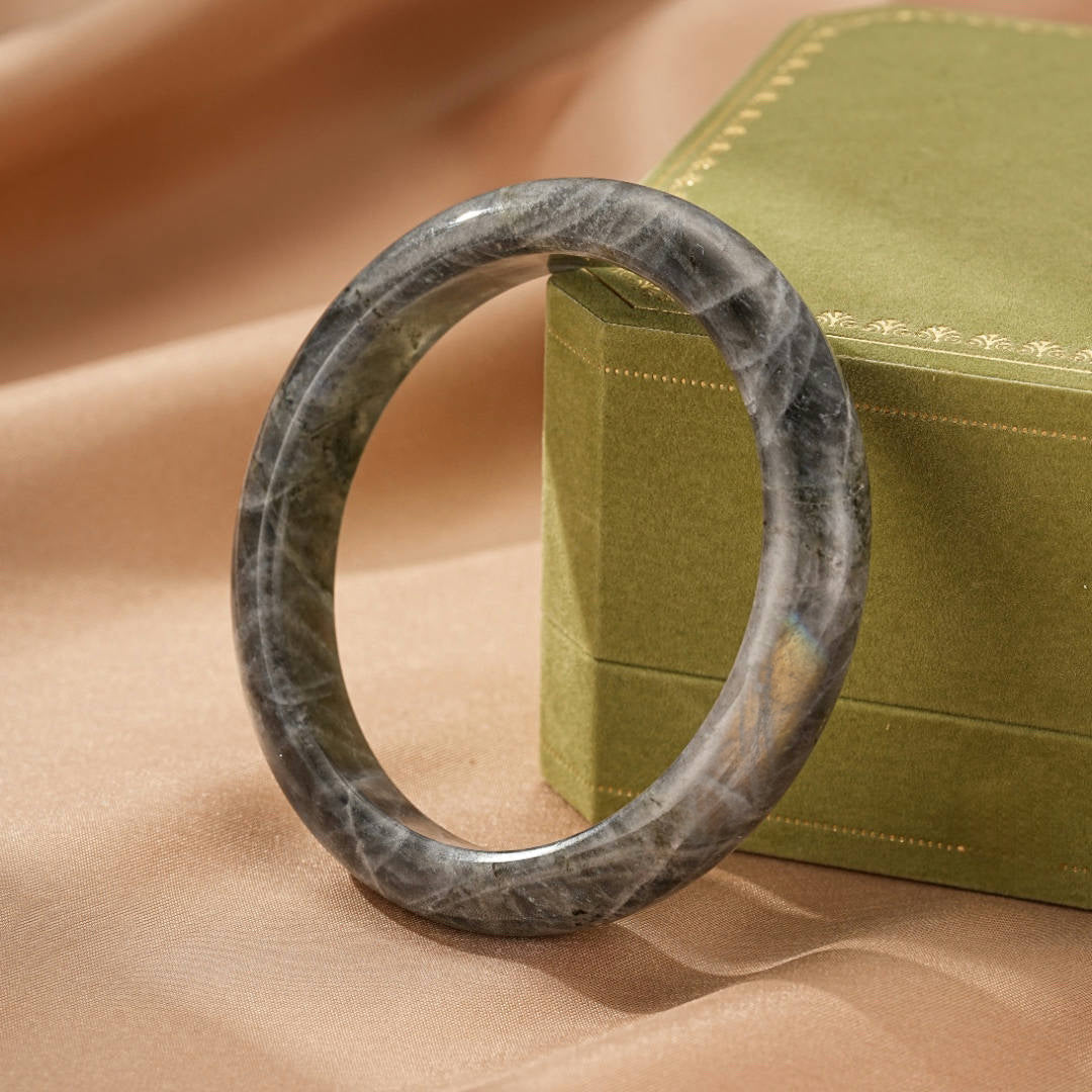 Bracelet Jonc Labradorite Protection Intuition - Biloria