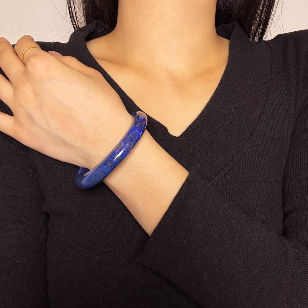 Bracelet Jonc Lapis-Lazuli – Bijou Élégant et Spirituel - Biloria