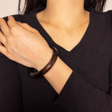 Bracelet Jonc Obsidienne Noire Puissance - Biloria