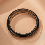 Bracelet Jonc Obsidienne Noire Puissance - Biloria