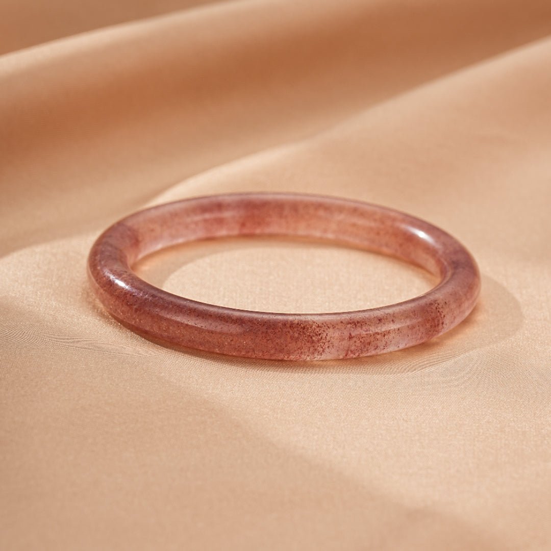 Bracelet Jonc Quartz Fraise – Bijou Déco Tendance Bureau - Biloria