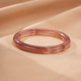 Bracelet Jonc Quartz Fraise – Bijou Déco Tendance Bureau - Biloria