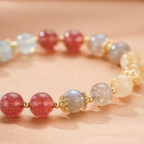 Bracelet Labradorite Aigue Marine Harmonie Lunaire - Biloria