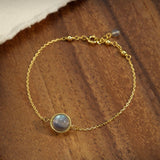 Bracelet Labradorite Argent Plaqué Or pour Bureau - Biloria