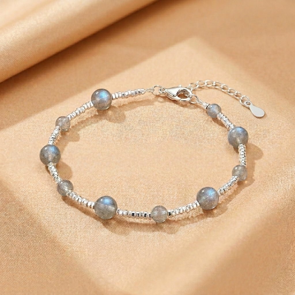 Bracelet Labradorite Argent S925 – Cadeau Femme Protecteur - Biloria