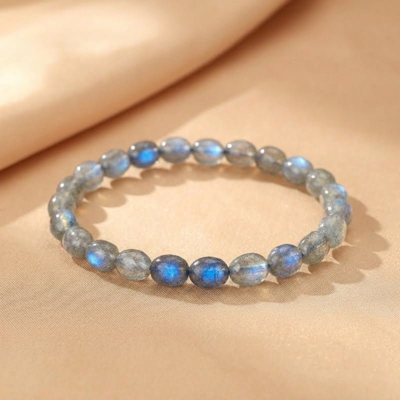 Bracelet Labradorite aux reflets irisés – protection et intuition - Biloria