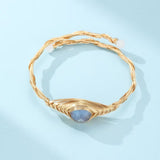 Bracelet Labradorite et Troisième Œil – Bijou Déco pour Bureau - Biloria