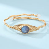 Bracelet Labradorite et Troisième Œil – Bijou Déco pour Bureau - Biloria