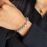 Bracelet Labradorite Quartz Fraise Argent 925 Bien-être - Biloria