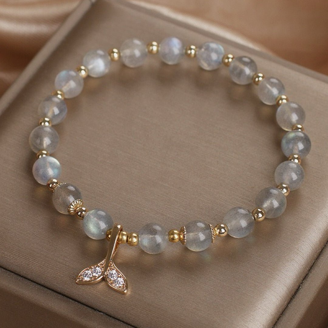 Bracelet Labradorite Queue de Sirène Zircon - Biloria