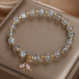Bracelet Labradorite Queue de Sirène Zircon - Biloria