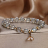 Bracelet Labradorite Queue de Sirène Zircon - Biloria