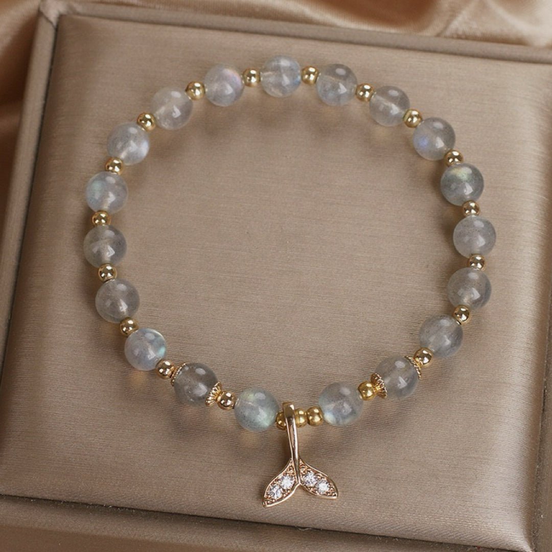 Bracelet Labradorite Queue de Sirène Zircon - Biloria