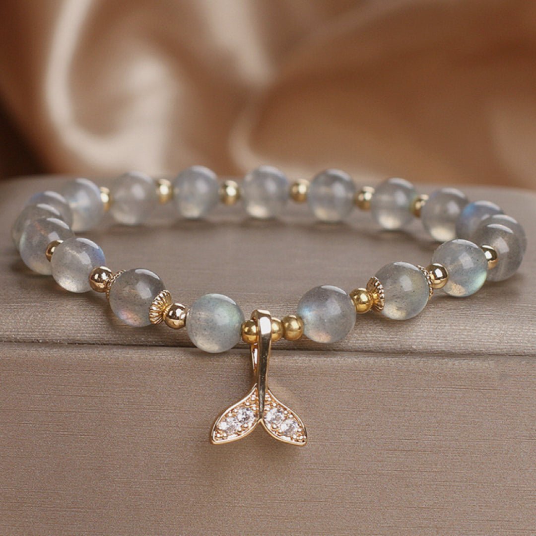 Bracelet Labradorite Queue de Sirène Zircon - Biloria
