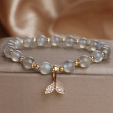 Bracelet Labradorite Queue de Sirène Zircon - Biloria