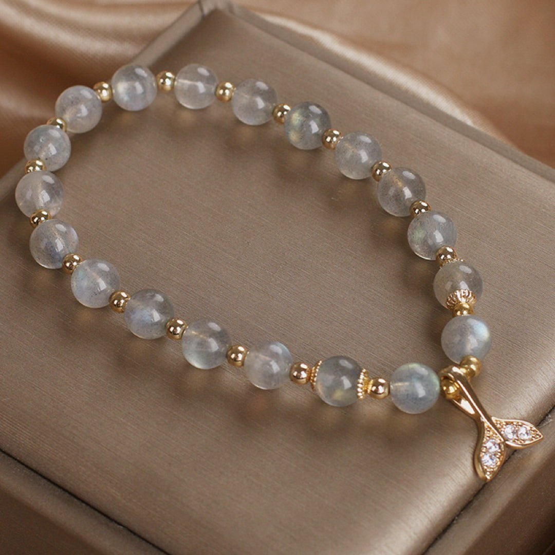 Bracelet Labradorite Queue de Sirène Zircon - Biloria