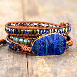 Bracelet Lapis Lazuli Ajustable Énergie Céleste - Biloria