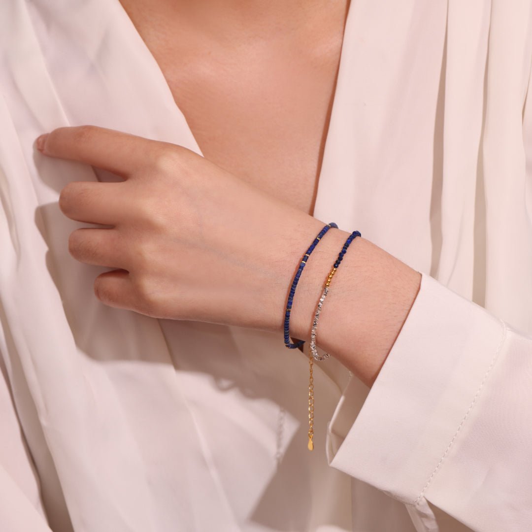 Bracelet Lapis Lazuli Argent S925 – Harmonie et Protection - Biloria