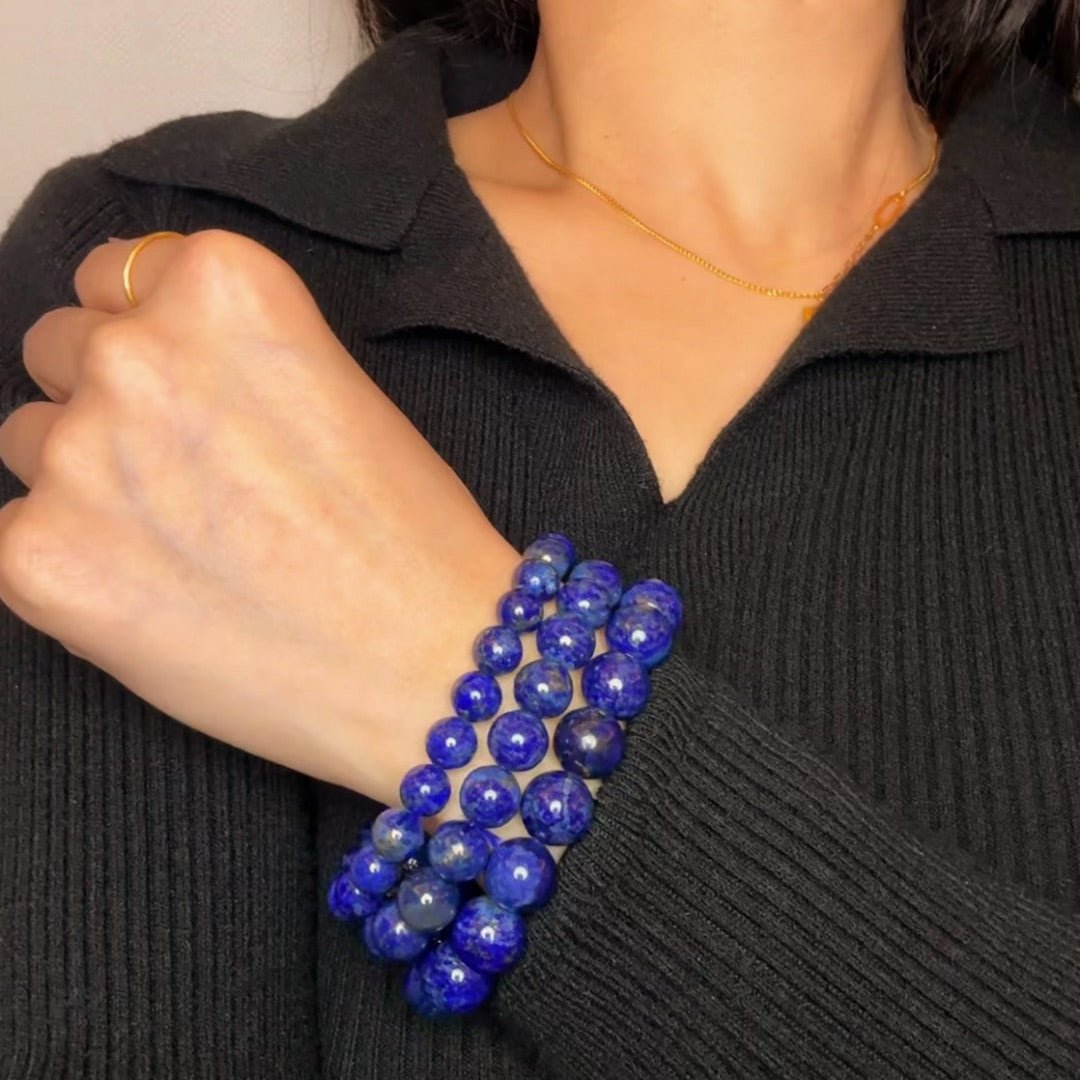 Bracelet Lapis Lazuli - Bijou Déco Bureau Télétravail - Biloria