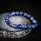 Bracelet Lapis Lazuli Homme Argent 925 – Élégance Discrète - Biloria