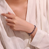 Bracelet Lapis Lazuli Vague Céleste Plaqué Or - Biloria