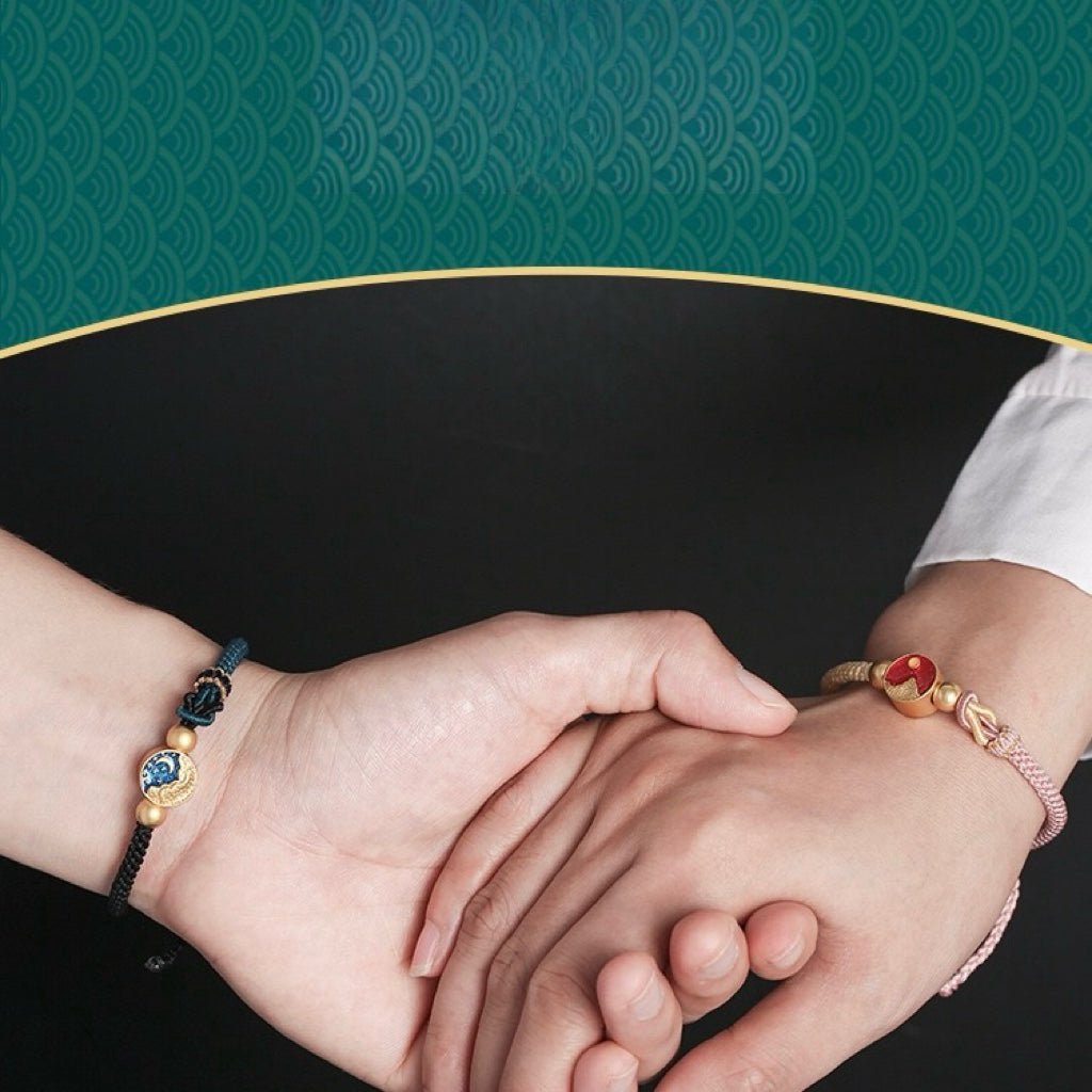 Bracelet Lune et Soleil pour Couple – Symbole d'Union - Biloria