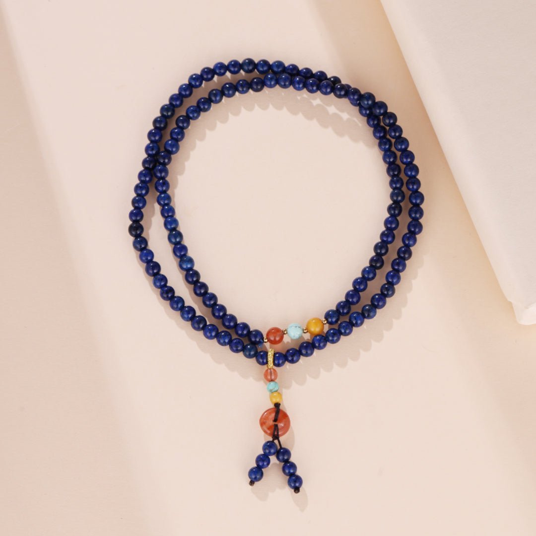 Bracelet Mâlâ Lapis Lazuli – Éveil et Harmonie Intérieure - Biloria