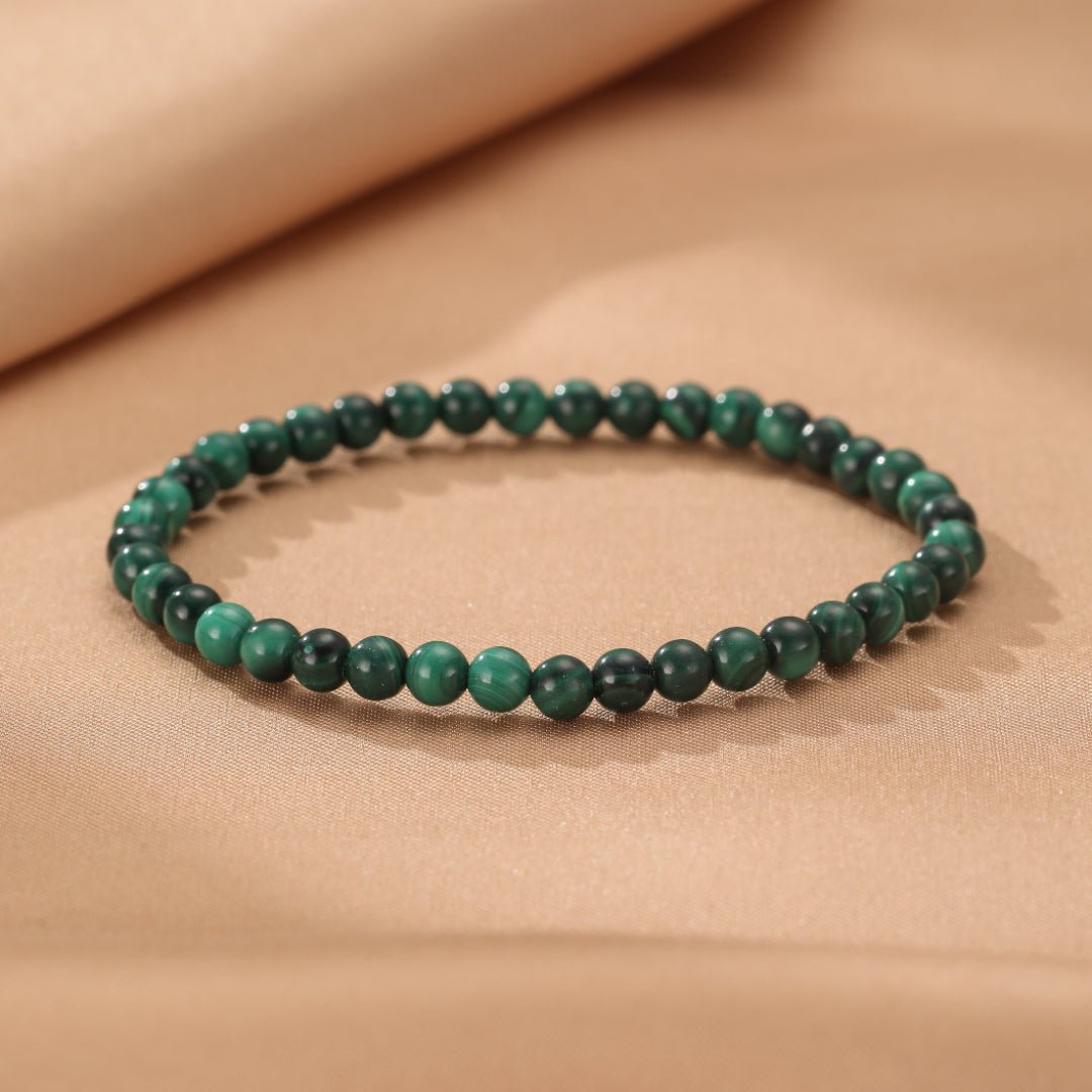 Bracelet Malachite – Bijou Artisanal en Pierre Naturelle - Biloria
