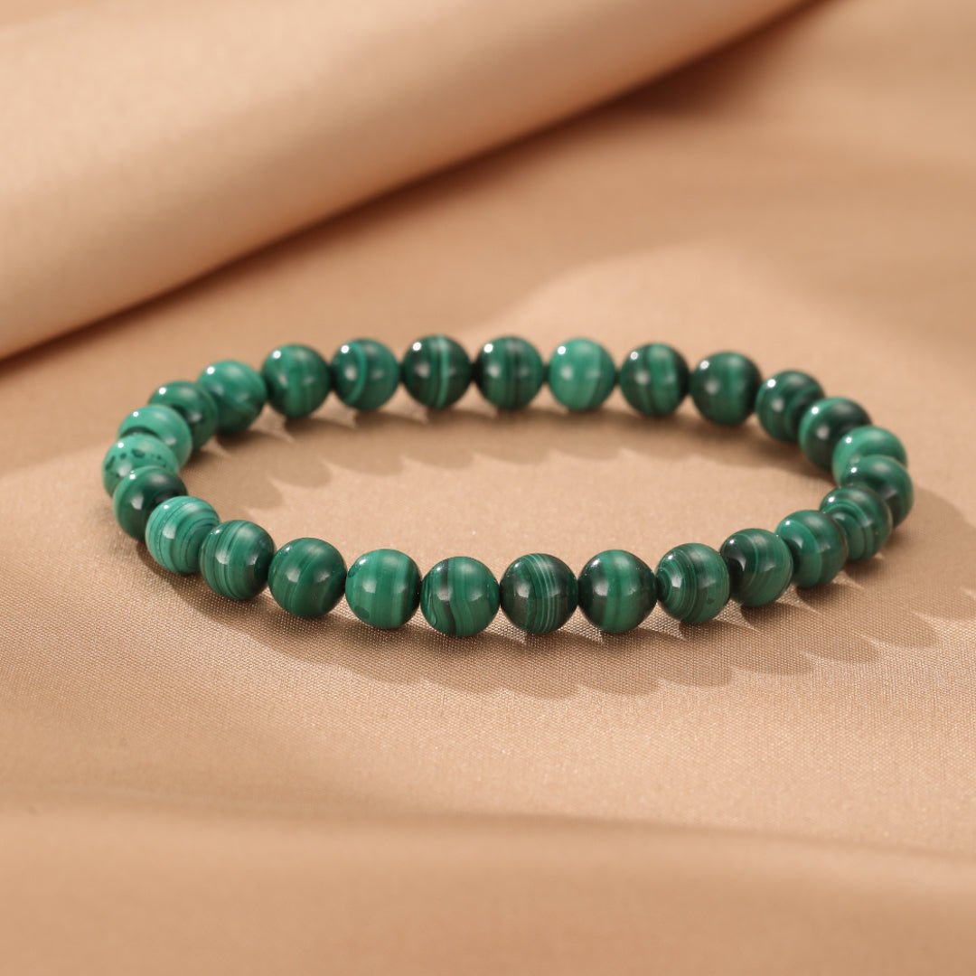 Bracelet Malachite – Bijou Artisanal en Pierre Naturelle - Biloria