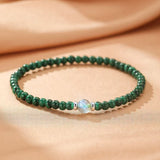 Bracelet Malachite et Labradorite en Argent - Harmonie et Protection - Biloria