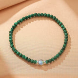Bracelet Malachite et Labradorite en Argent - Harmonie et Protection - Biloria